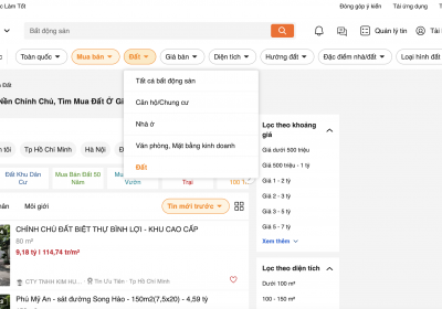 cách đăng tin bán đất trên Chợ Tốt